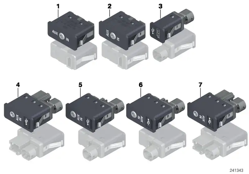 BMW USB Anschluss E60 E61 E63 E64 E70 E71 E72 E81 E82 E84 E87 E88