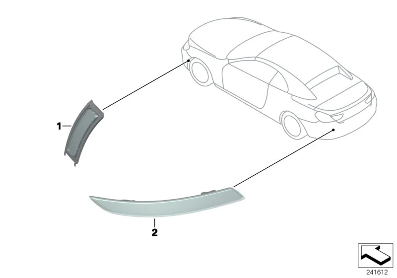 BMW Rückstrahler hinten links F06 F12 F13 63147210587