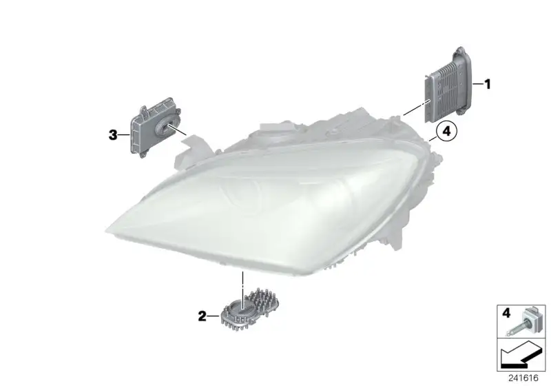 BMW Scheinwerfertreibermodul AHL-Xenon-Licht F06 F12 F13 63117316