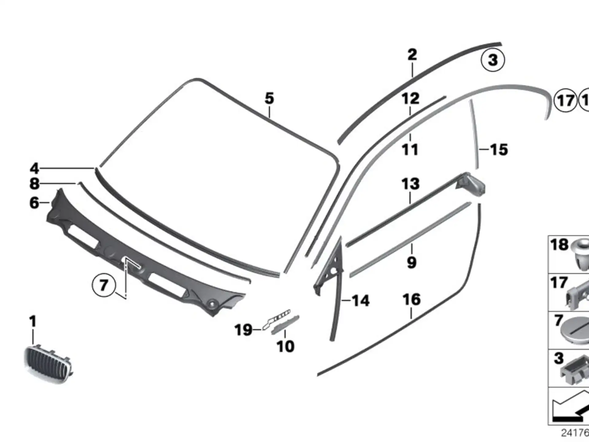 BMW Unterlage rechts E82 51138051818