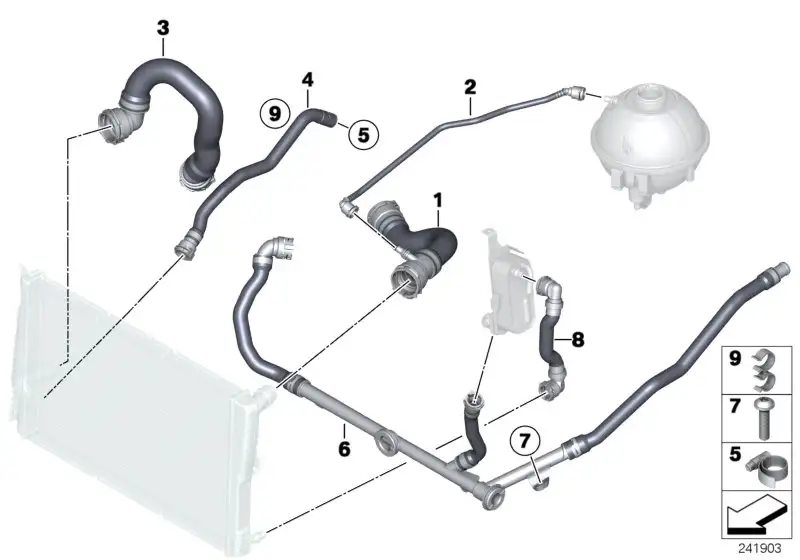 BMW Kühlmittelschlauch F25 F26 17127646150
