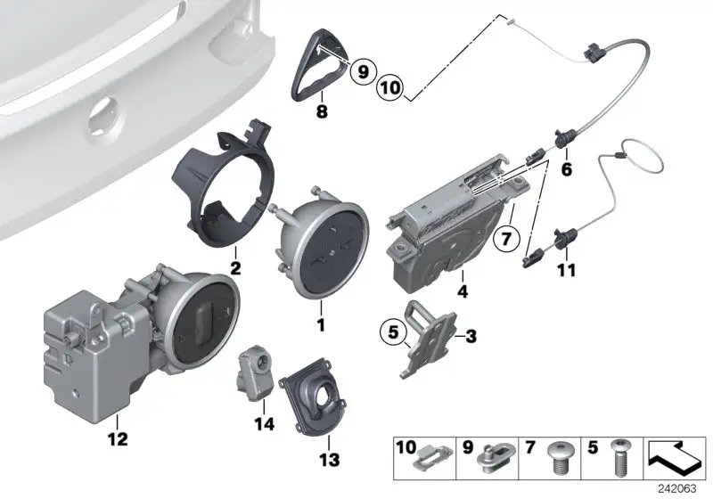 BMW Emblembetätigung mit Kamera F06 F12 F13 51247412896 - 6er