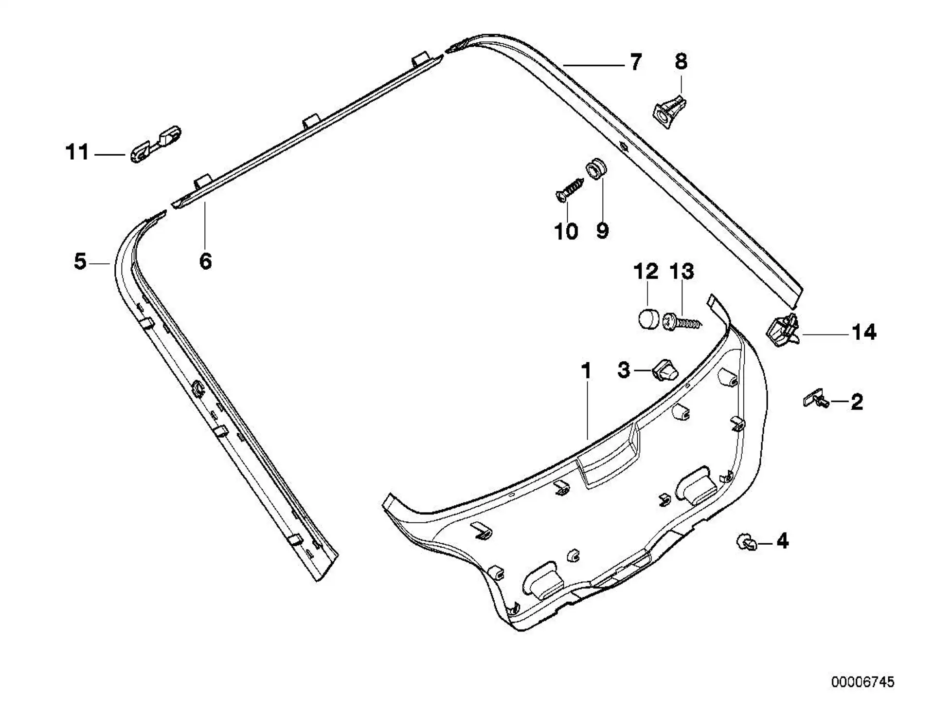 BMW Clip E36 E46 51498183309