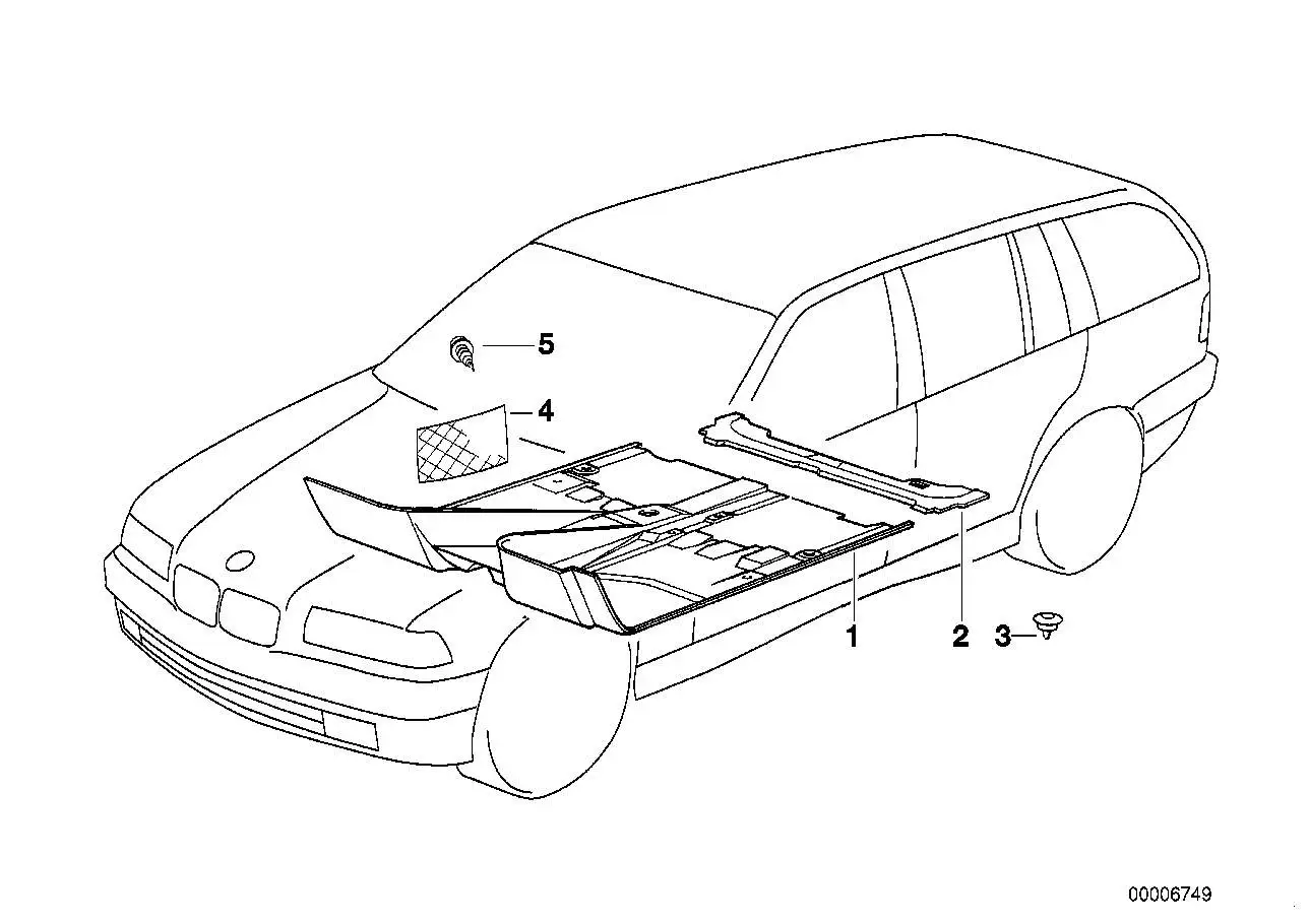 BMW Abdeckung E36 51478173781 - Bildposition 03