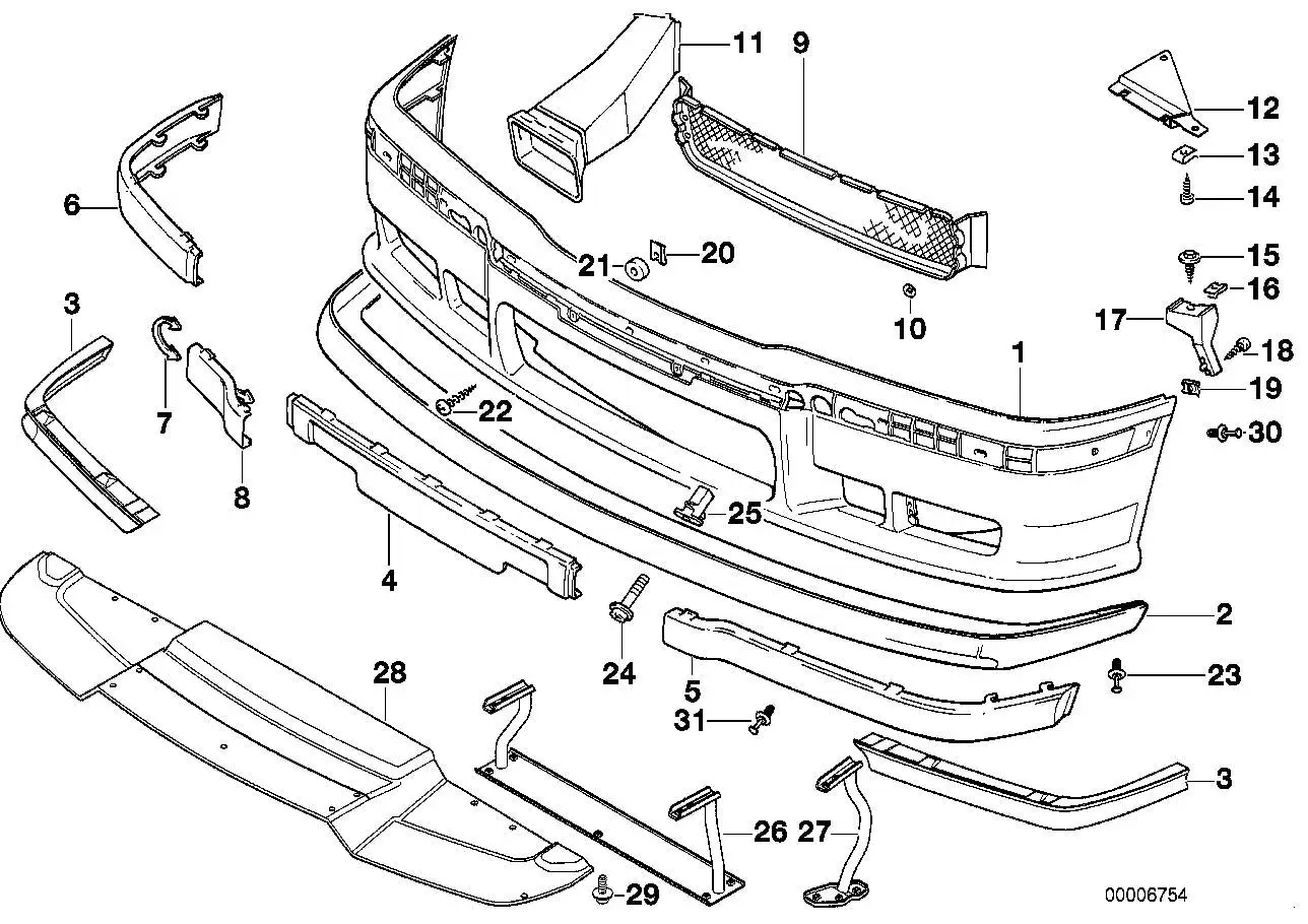 BMW Halter links E36 51242264031 - Z3 E36