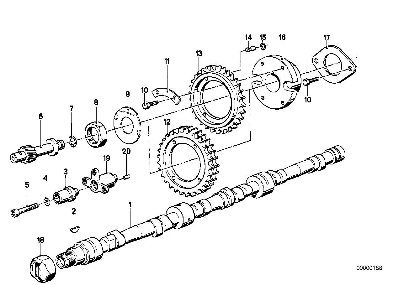 BMW Adapter E23 E24 E28 E32 E34 11311288027