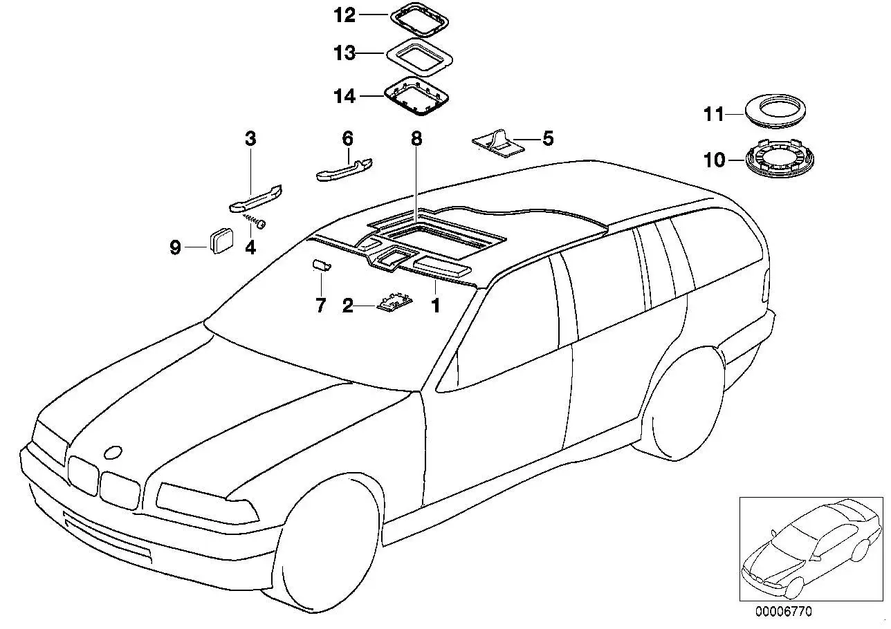 BMW Lautsprecherblende E36 65112267160