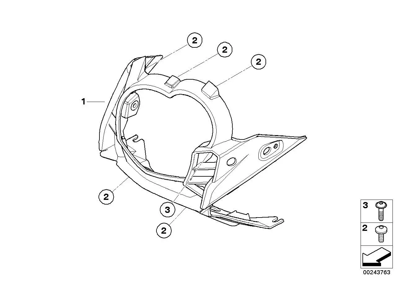 BMW Verkleidungsoberteil 46637727111