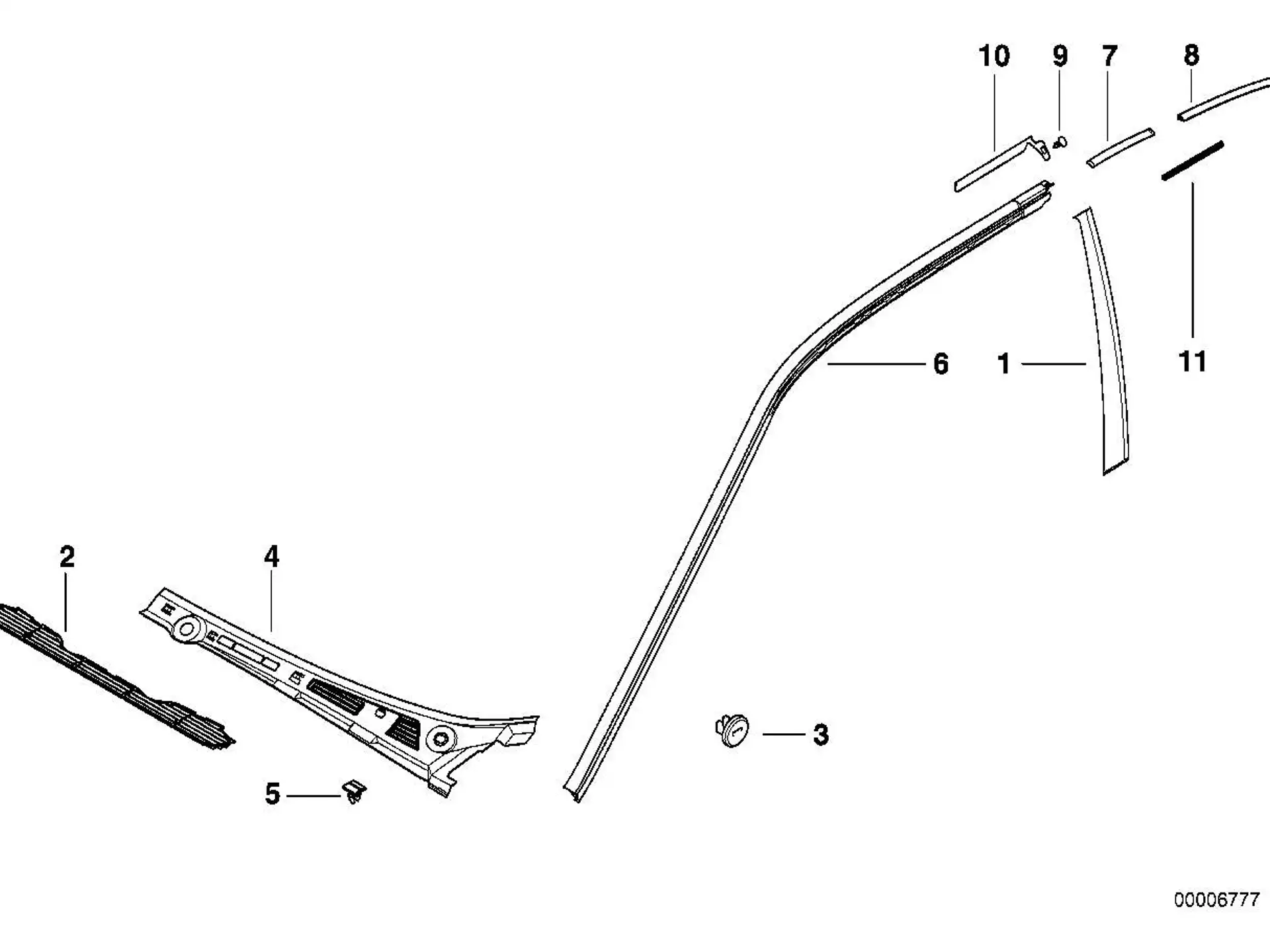 BMW Abdeckung links E36 51711960843