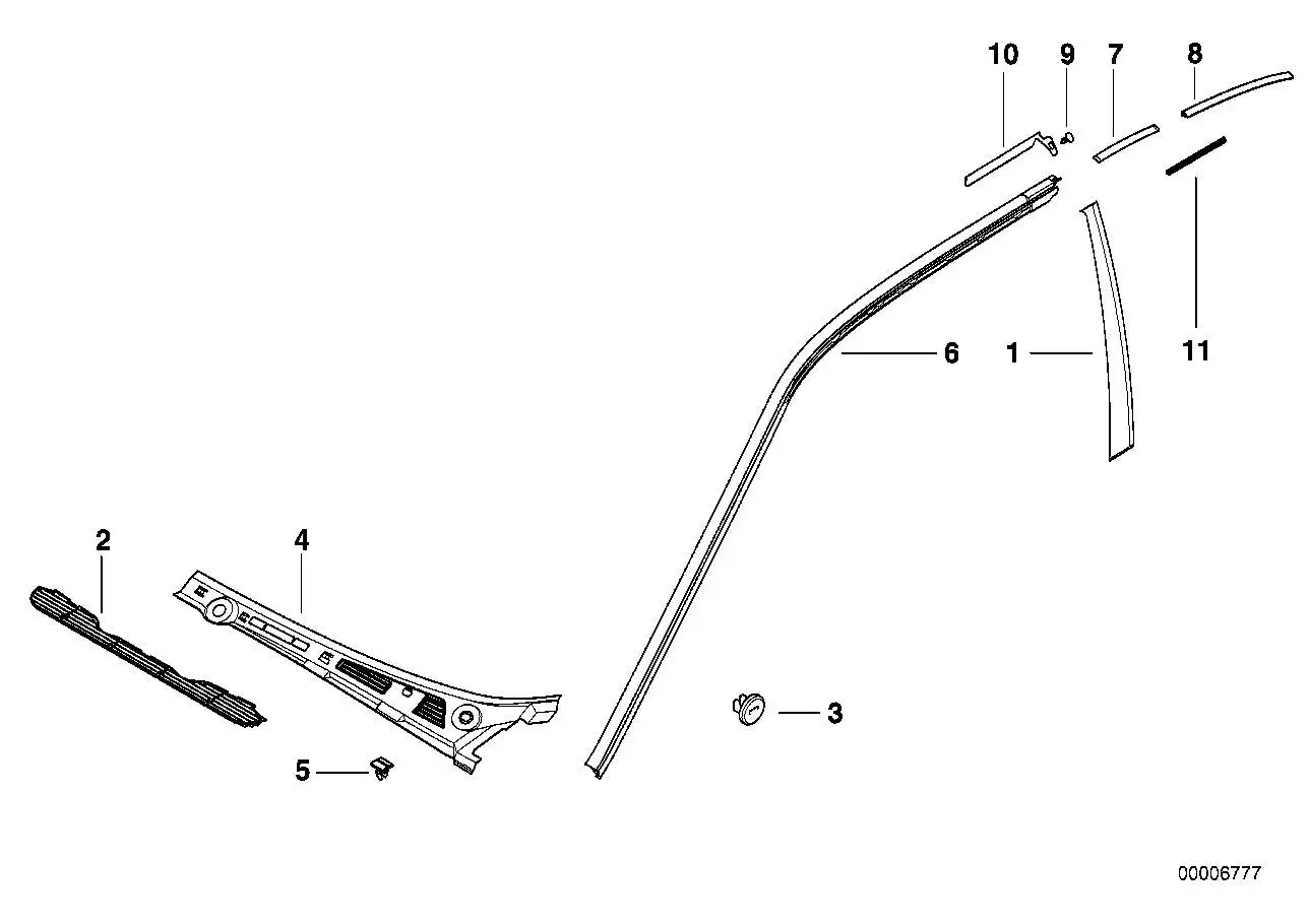 BMW Abdeckung E36 51718200238 - Bildposition 07