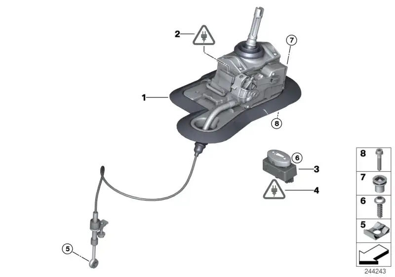 BMW Gangwahlschalter E90 E92 E93 61317842102 - 3er
