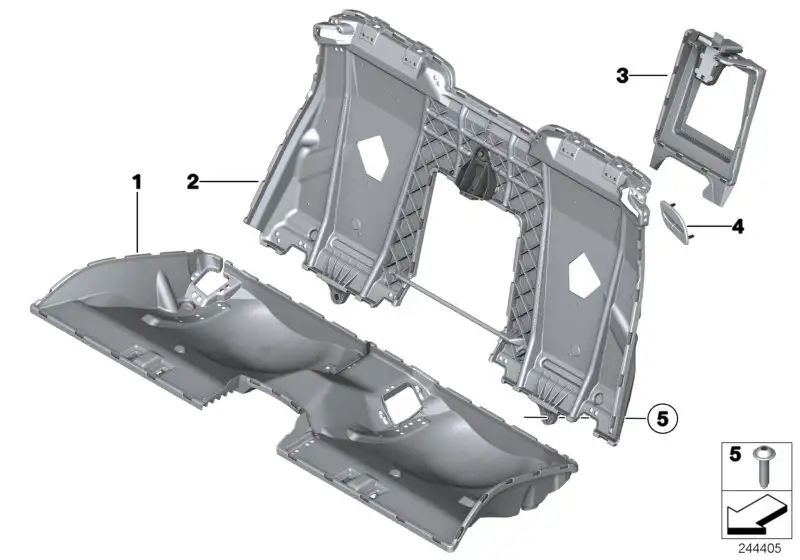 BMW Blende Gurtaustritt rechts 52207266306 - Bildposition 04