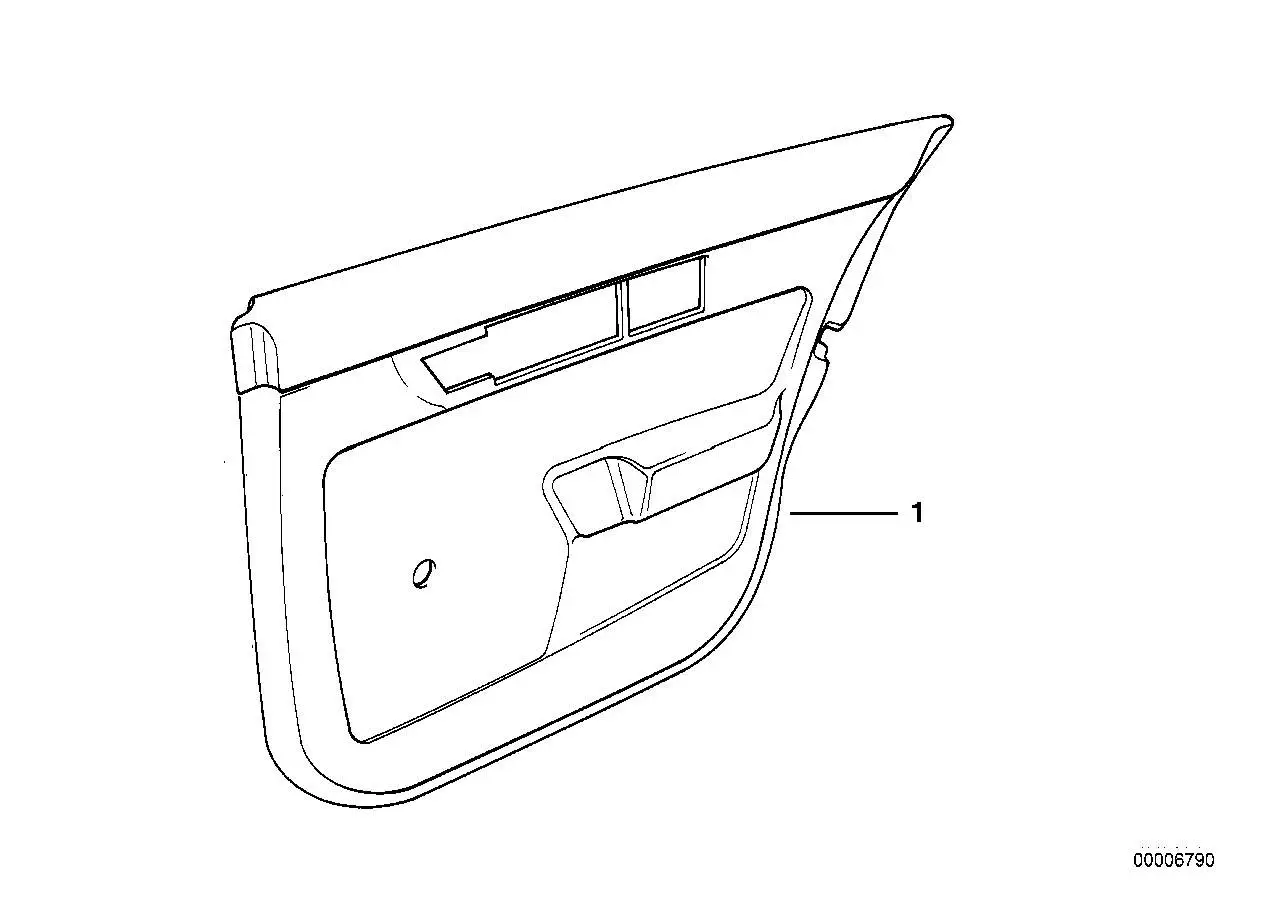 BMW Türverkleidung Kunstleder hinten links 51428137487 - Bildposi