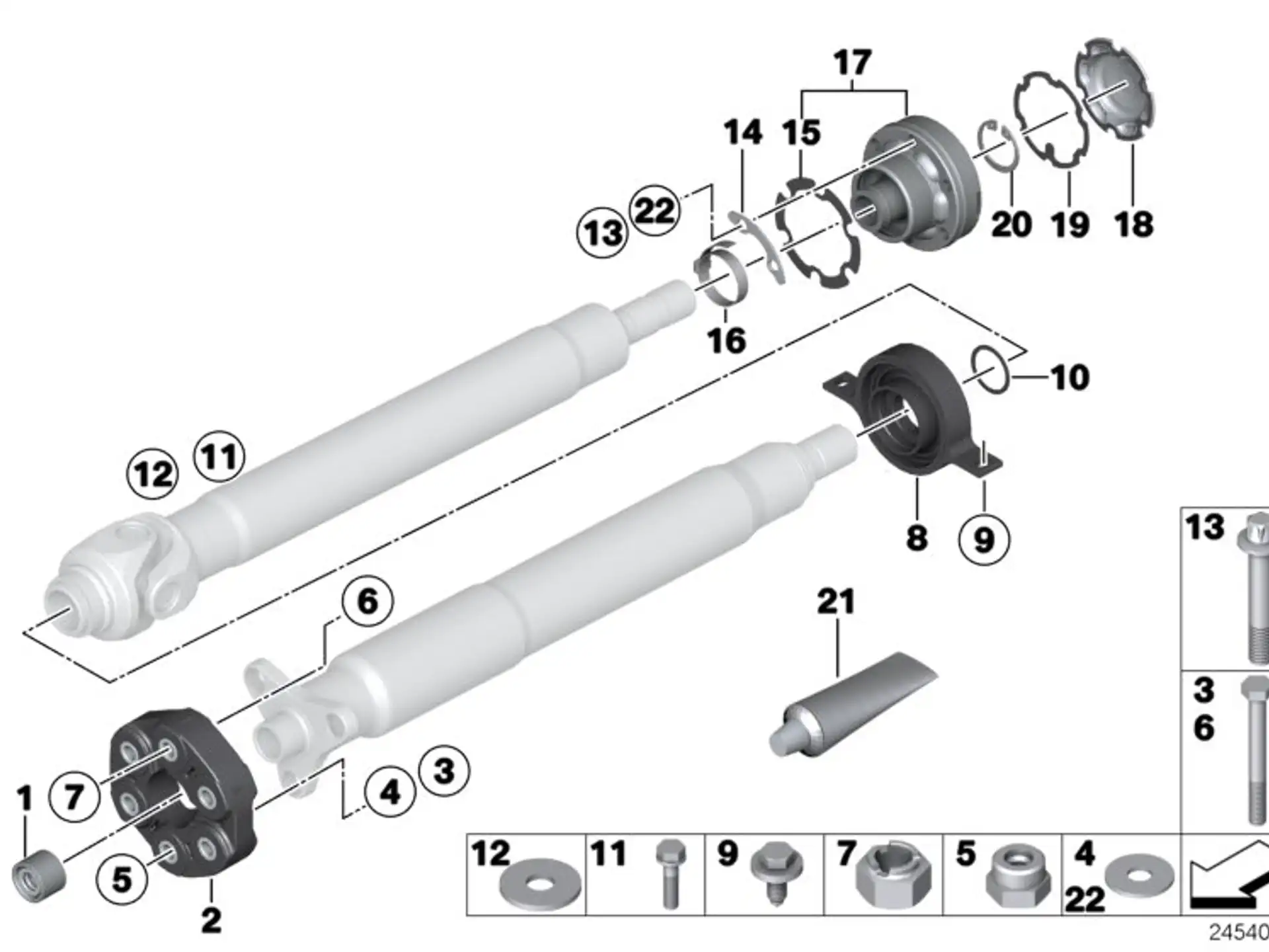BMW Distanzscheibe E31 E32 E38 E39 E46 E52 E60 E61 E63 E64 E65 E66 E82 E90 E92 E93 F06 F10 F12 F13 26111227583