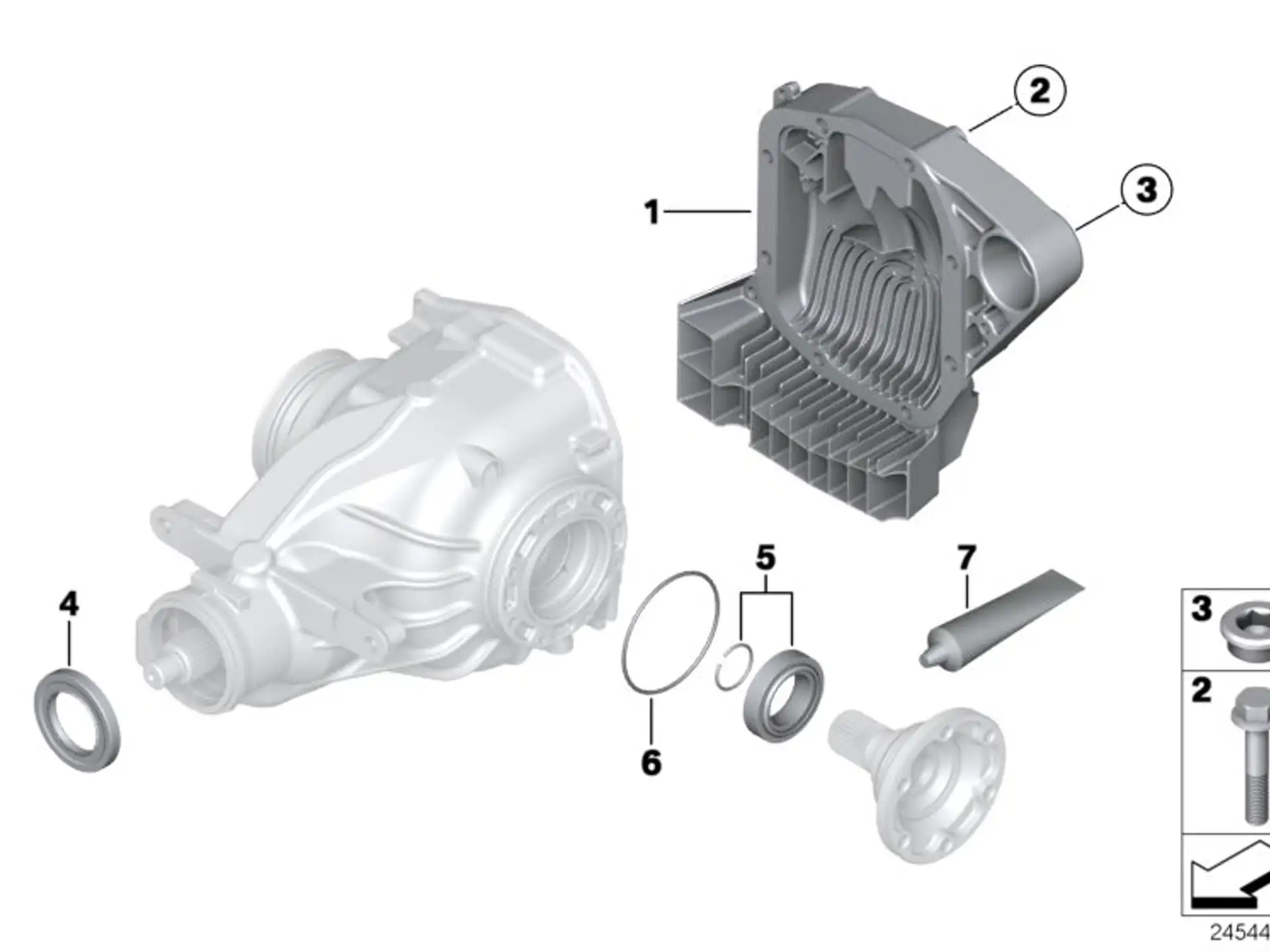 BMW Wellendichtring mit Sicherungsring E23 E24 E28 E31 E32 E34 E36 E38 E39 E46 E60 E61 E63 E64 E82 E85 E86 E90 E92 E93 33107510289