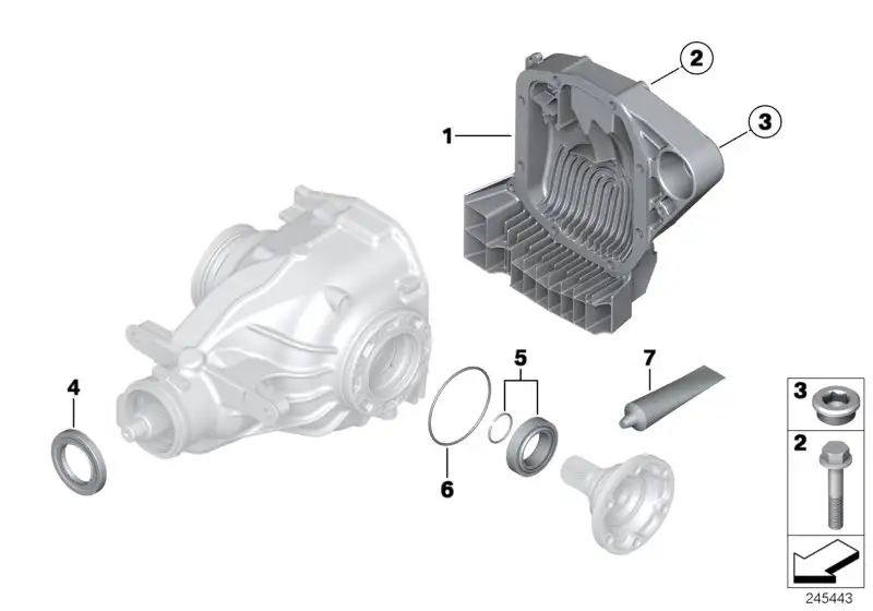 BMW Getriebedeckel E90 E92 E93 33132283312 - 3er