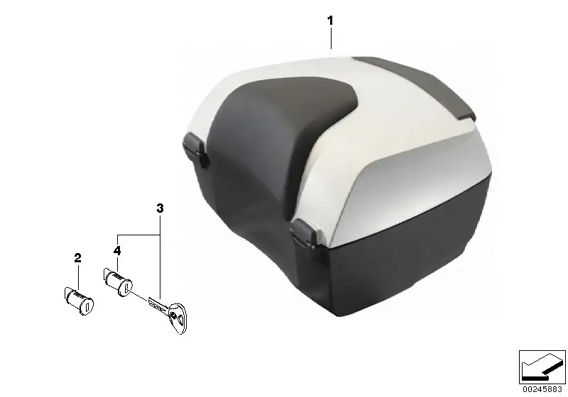BMW Tourentopcase K48 77438553921