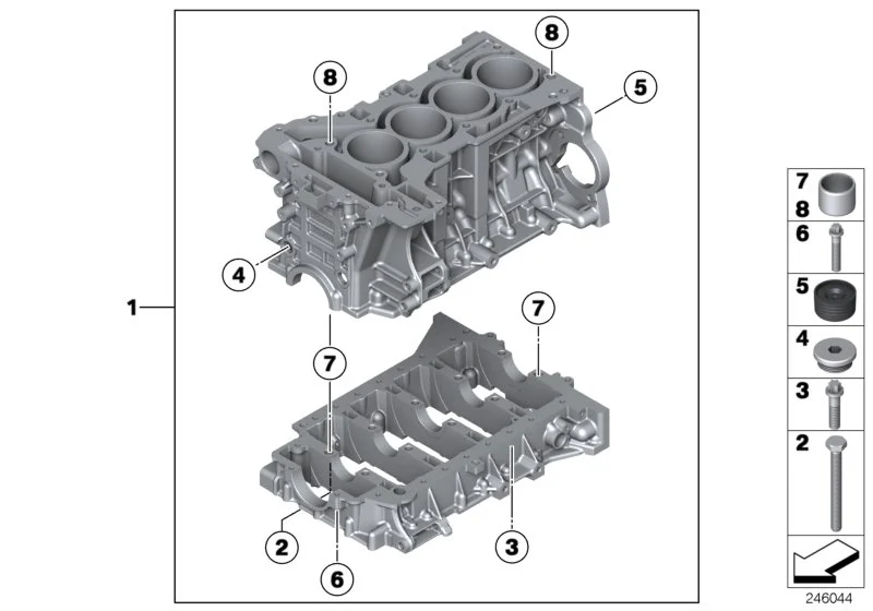 BMW Passhülse E36 E34 E38 E39 E46 E53 E60 E61 E65 E66 E83 E84 E85 E86 E89 E90 E92 E93 F07 F10 F11 F15 F16 F20 F21 F22 F23 F25 F26 F30 F31 F32 F33 F34 F36 11121726243