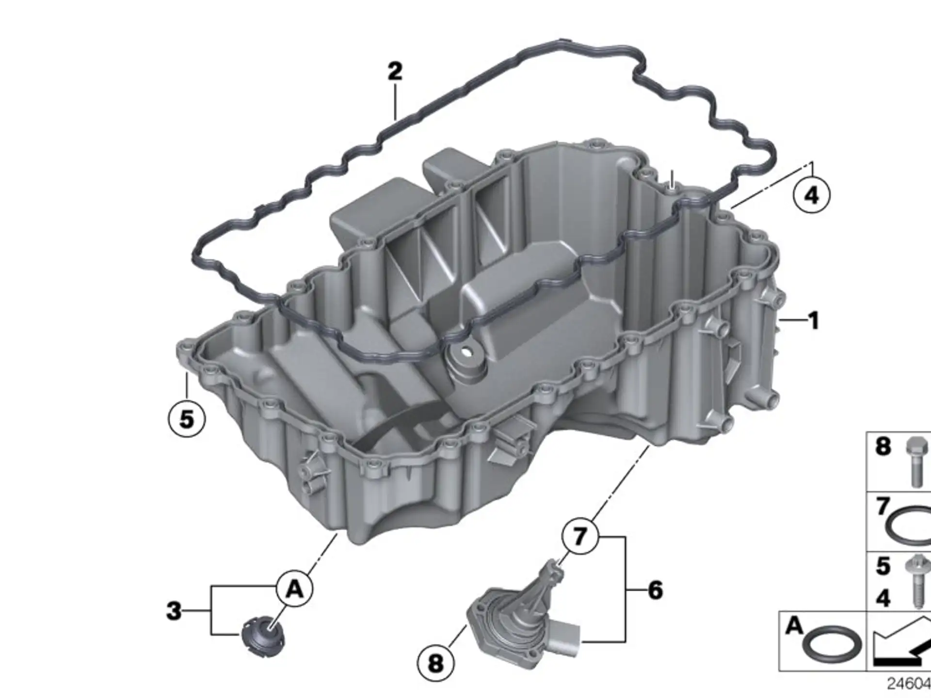 BMW Verschlussschraube mit O-Ring E84 E89 F07 F10 F11 F20 F21 F22 F23 F30 F31 F32 F33 F34 F36 11137605018