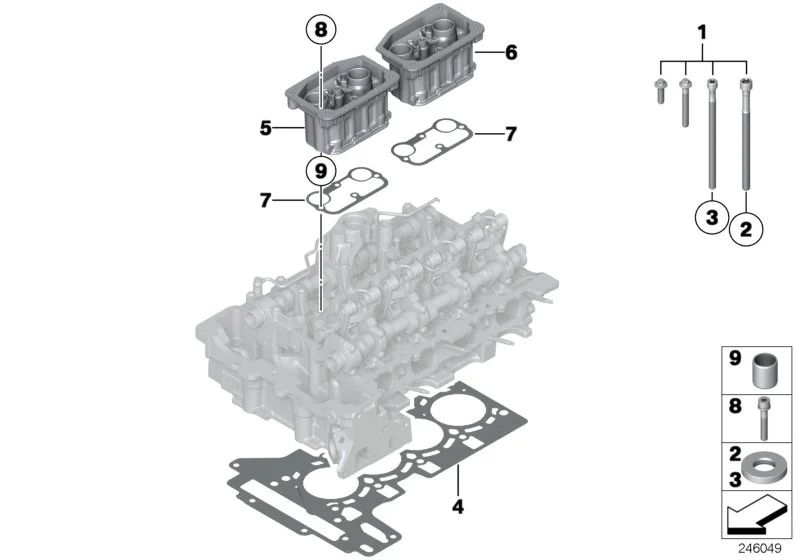 BMW Dichtung E70 E71 E82 E84 E88 E89 E90 E91 E92 E93 F01 F02 F06 F07 F10 F11 F12 F13 F15 F16 F20 F21 F22 F23 F25 F26 F30 F31 F32 F33 F34 F36 F80 F82 F83 F87 F87N 11127589830