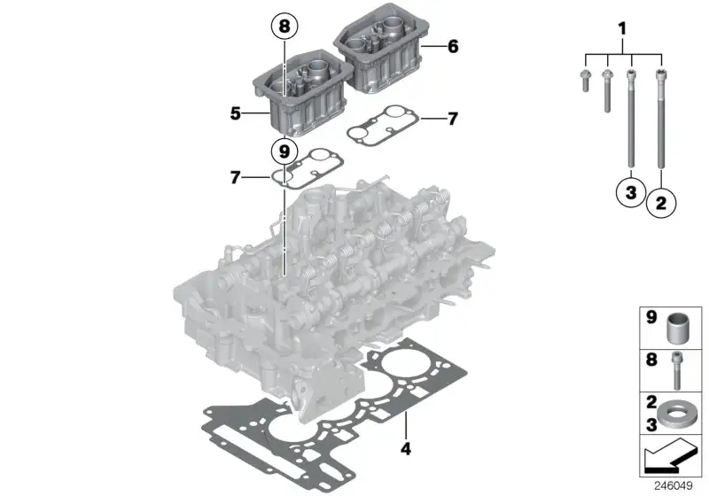 BMW Zylinderkopfdichtung asbestfrei E84 E89 F07 F10 F11 F15 F16 F