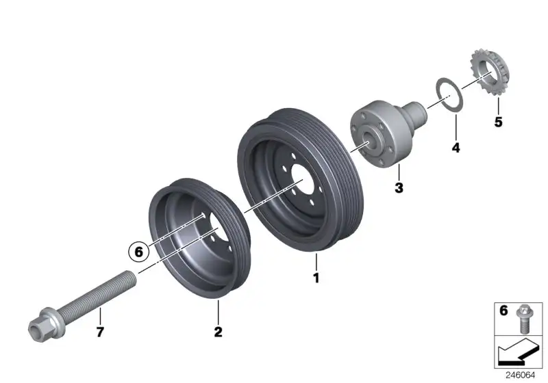 BMW Nabe E84 E89 F07 F10 F11 F15 F16 F20 F21 F22 F23 F25 F26 F30