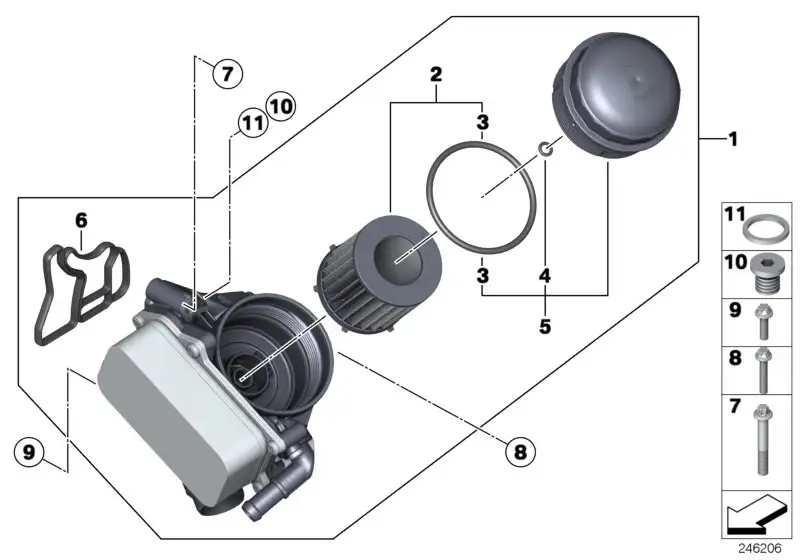 BMW Vorlaufleitung E84 11537639999