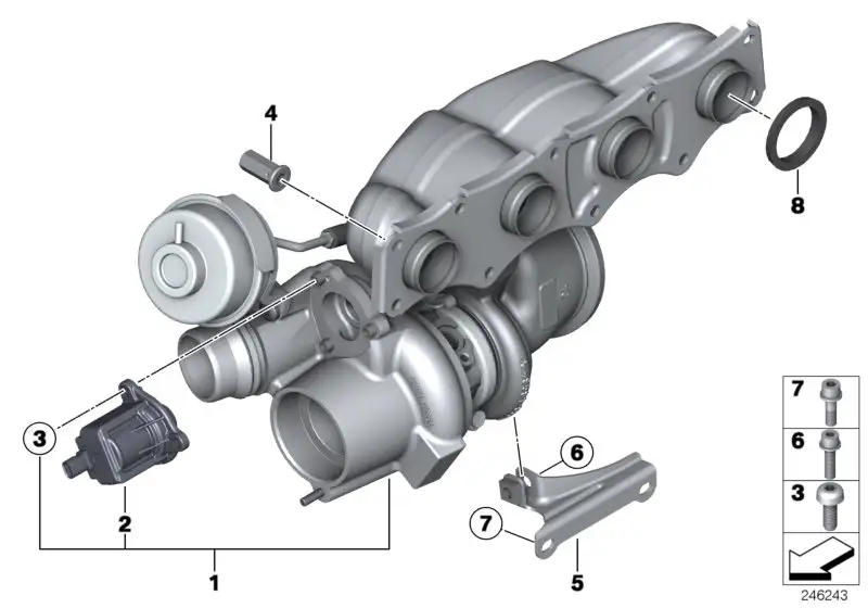 BMW Schubumluftventil E84 E89 F07 F10 F11 F15 F16 F20 F21 F22 F23