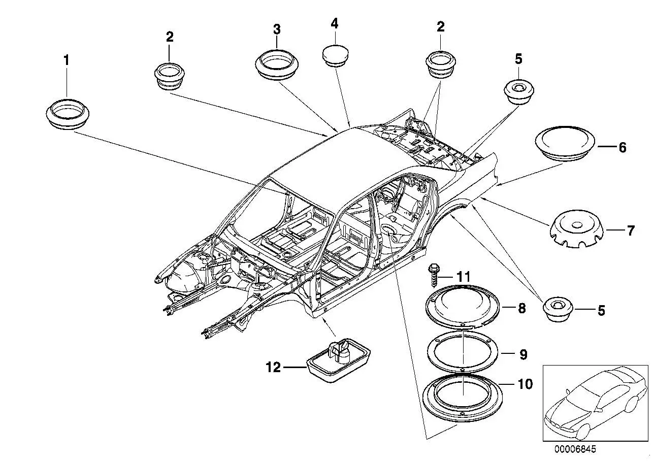 BMW Dichtung E39 51718191201