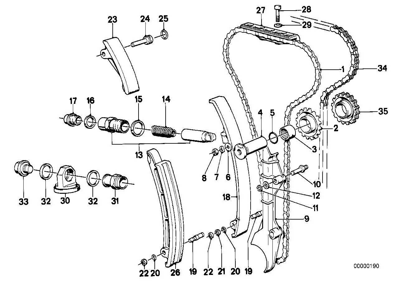 BMW Gleitschiene E24 E28 11311306580 - Bildposition 09