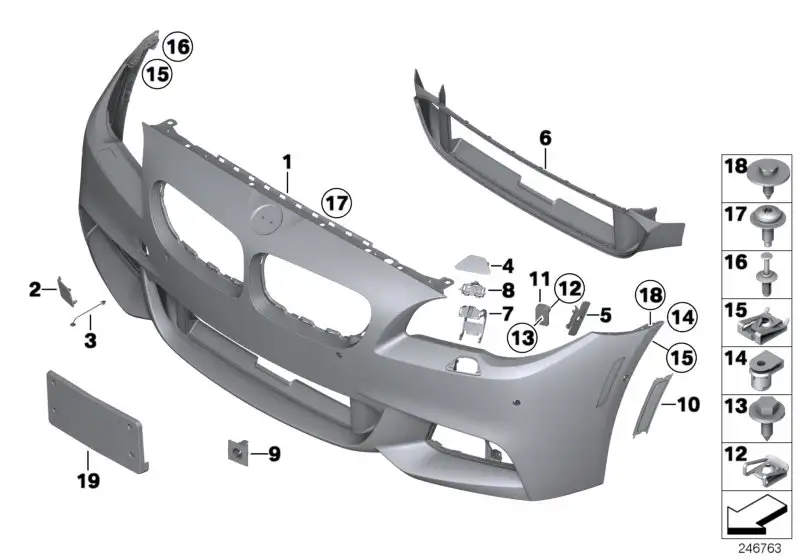 BMW Seitenrückstrahler links 63147842959
