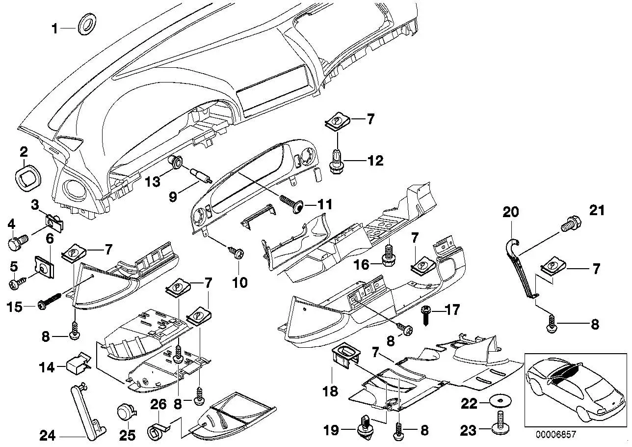 BMW Linsenschraube E38 E39 51458192765 - 5er E39, 7er E38