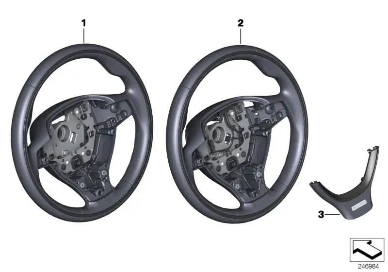 BMW Dekorblende Lenkrad F01 F02 F04 F06 F10 F11 F12 F13 323378418