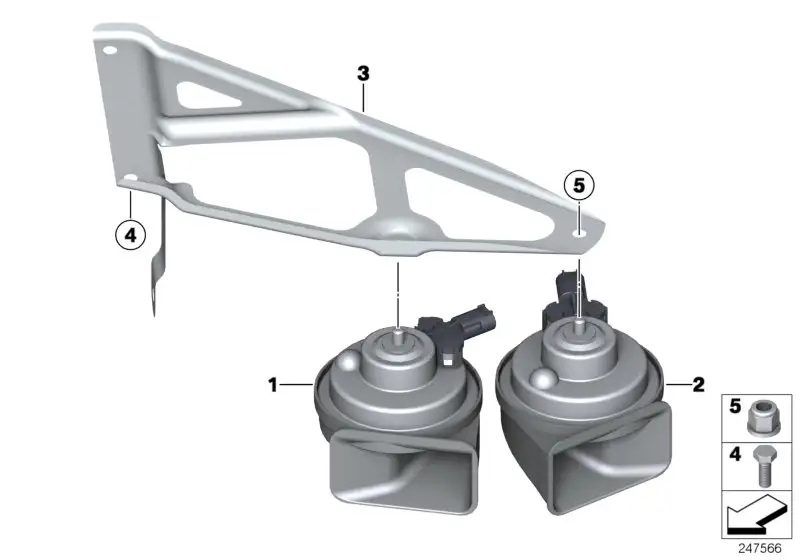 BMW Halter Fanfare E90 E92 E93 61337838541