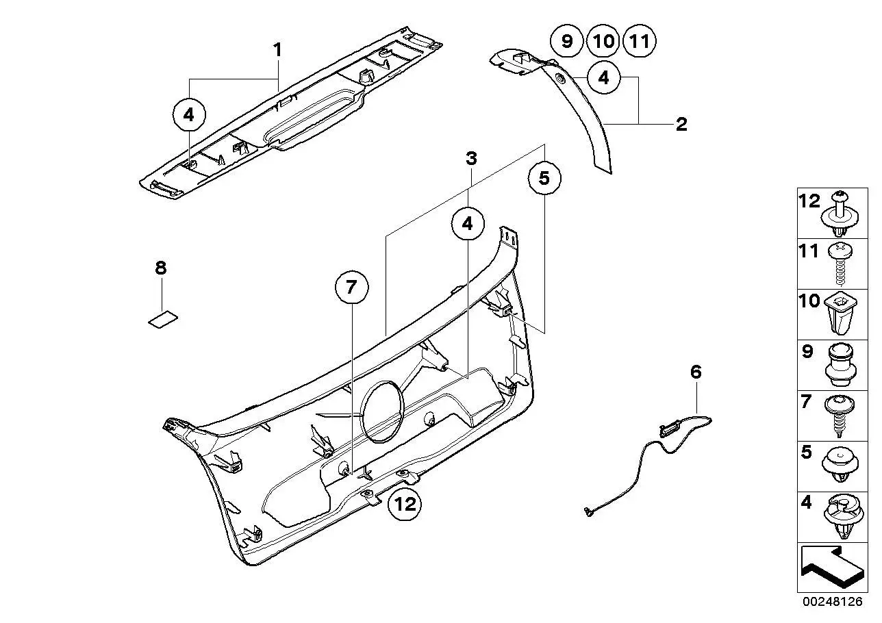 BMW Blechschraube E81 E84 E87 E90 E91 E92 E93 07119905106 - Bildp