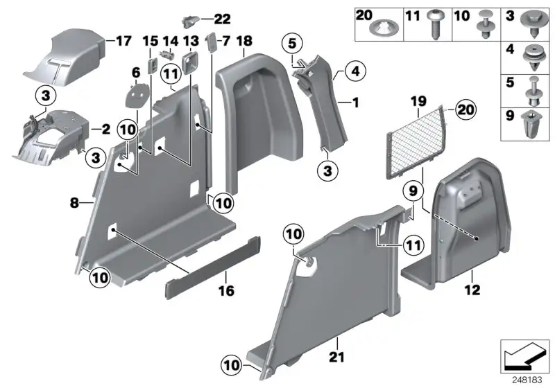 BMW Multifunktionshaken F25 F26 51477289992 - Bildposition 07