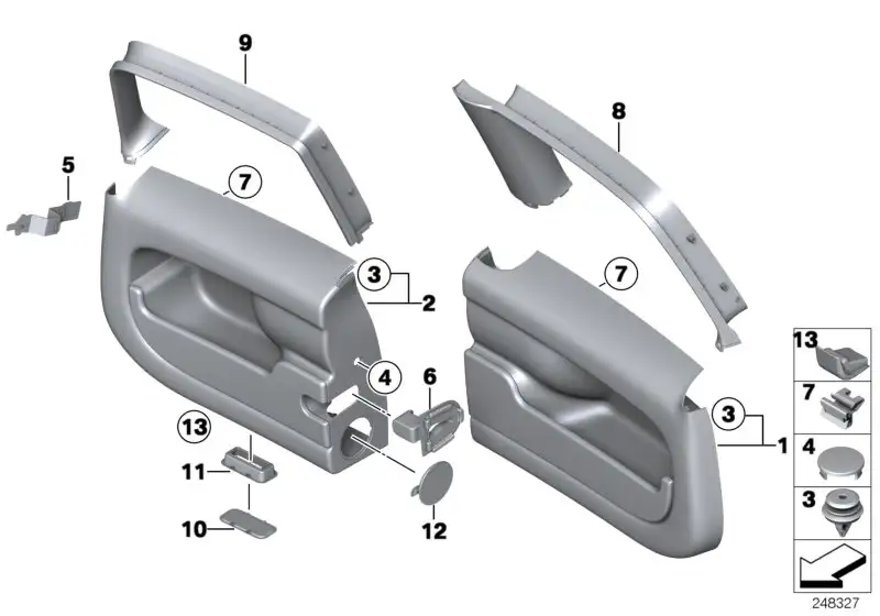 BMW Rahmen Leuchte R55 51492756203 - Bildposition 11