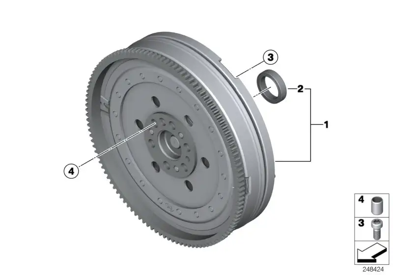 BMW Zweimassenschwungrad E84 F25 F32 F36 21207638307