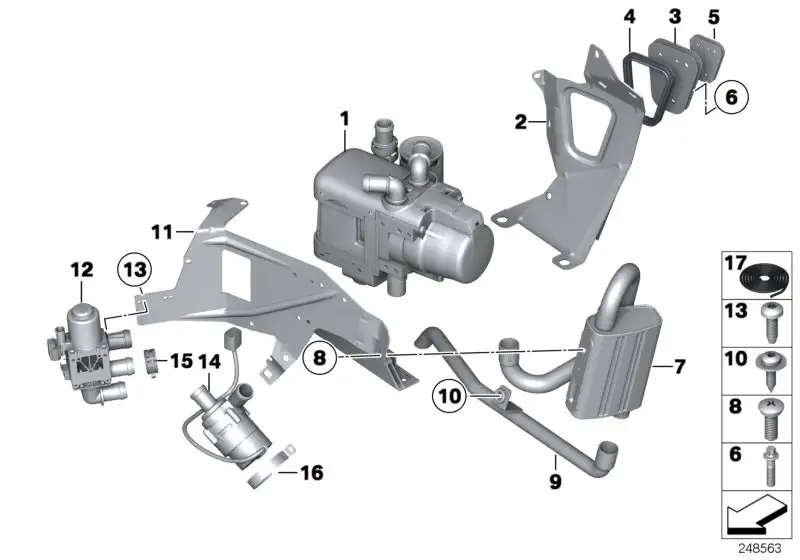 BMW Halter Standheizung 64129184792 - Bildposition 11