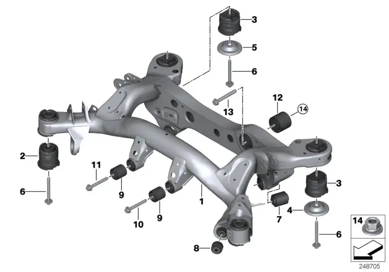 BMW Anschlagscheibe hinten E81 E82 E84 E87 E88 E90 E91 E92 E93 F2