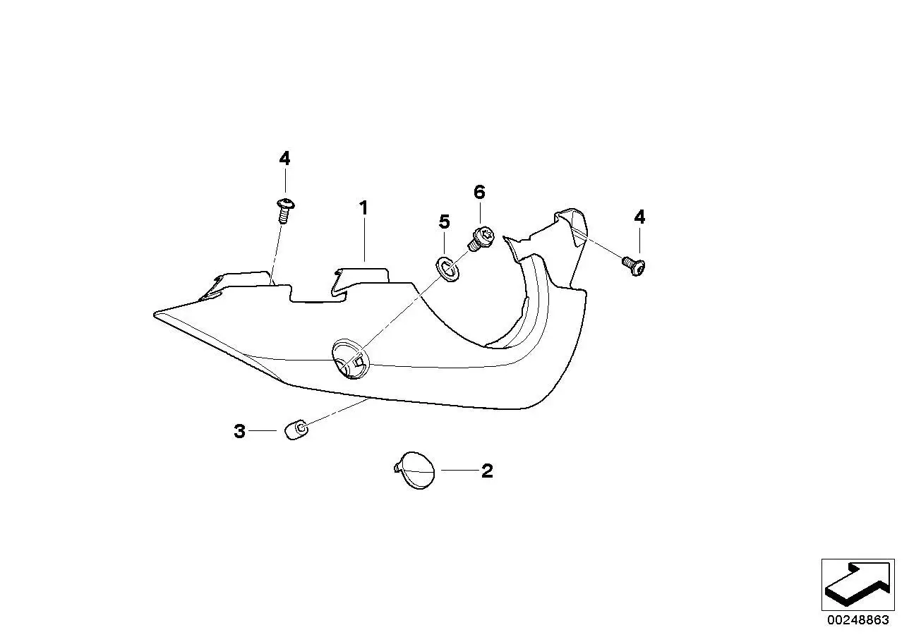 BMW Dekor-Heckblende rechts 51148529874