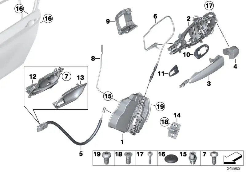 BMW Abdeckung Tür grundiert rechts E70 E71 E72 E84 E90 E91 E92 E9