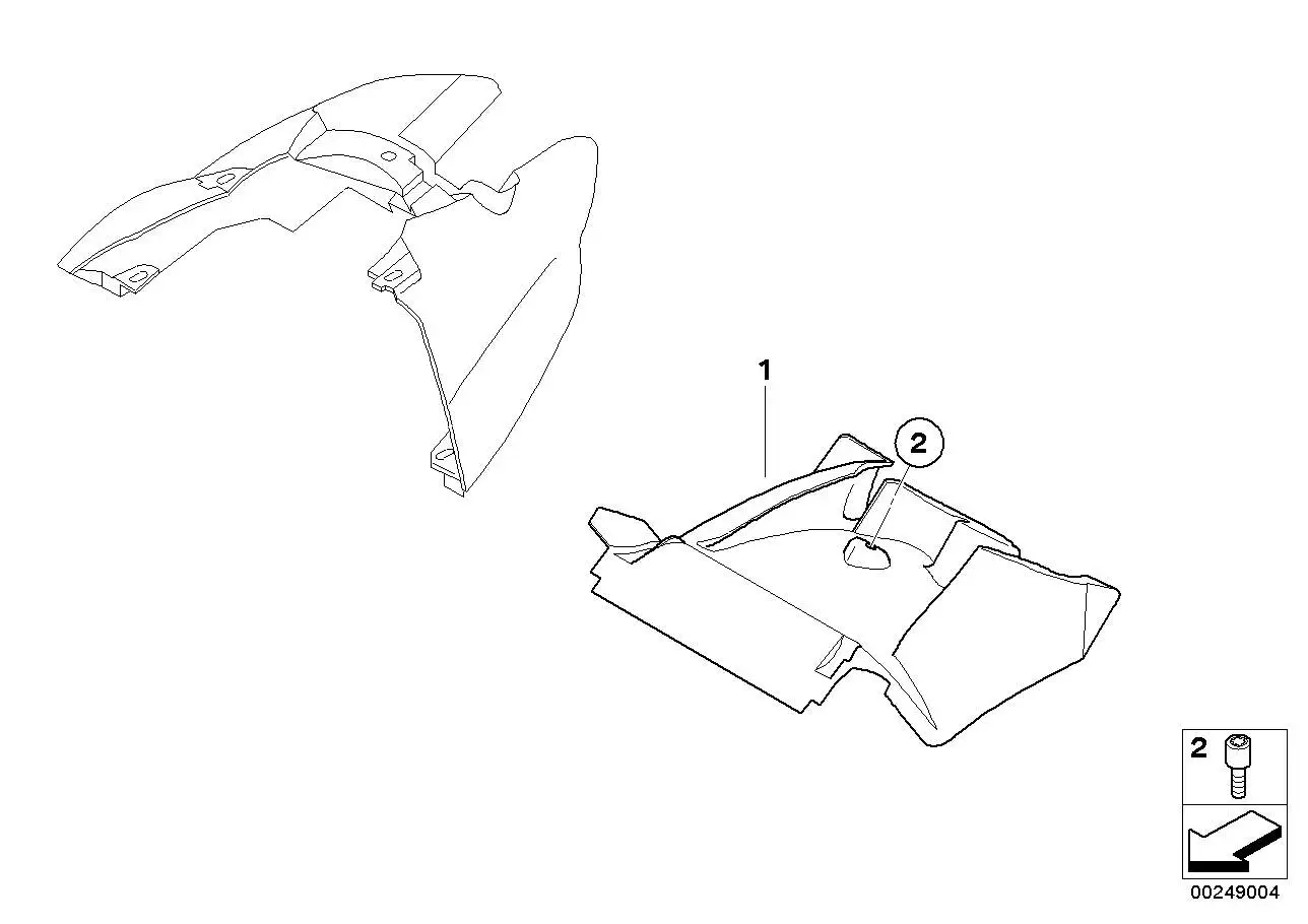 BMW Spritzschutz hinten K43 71607697281 - Bildposition 01