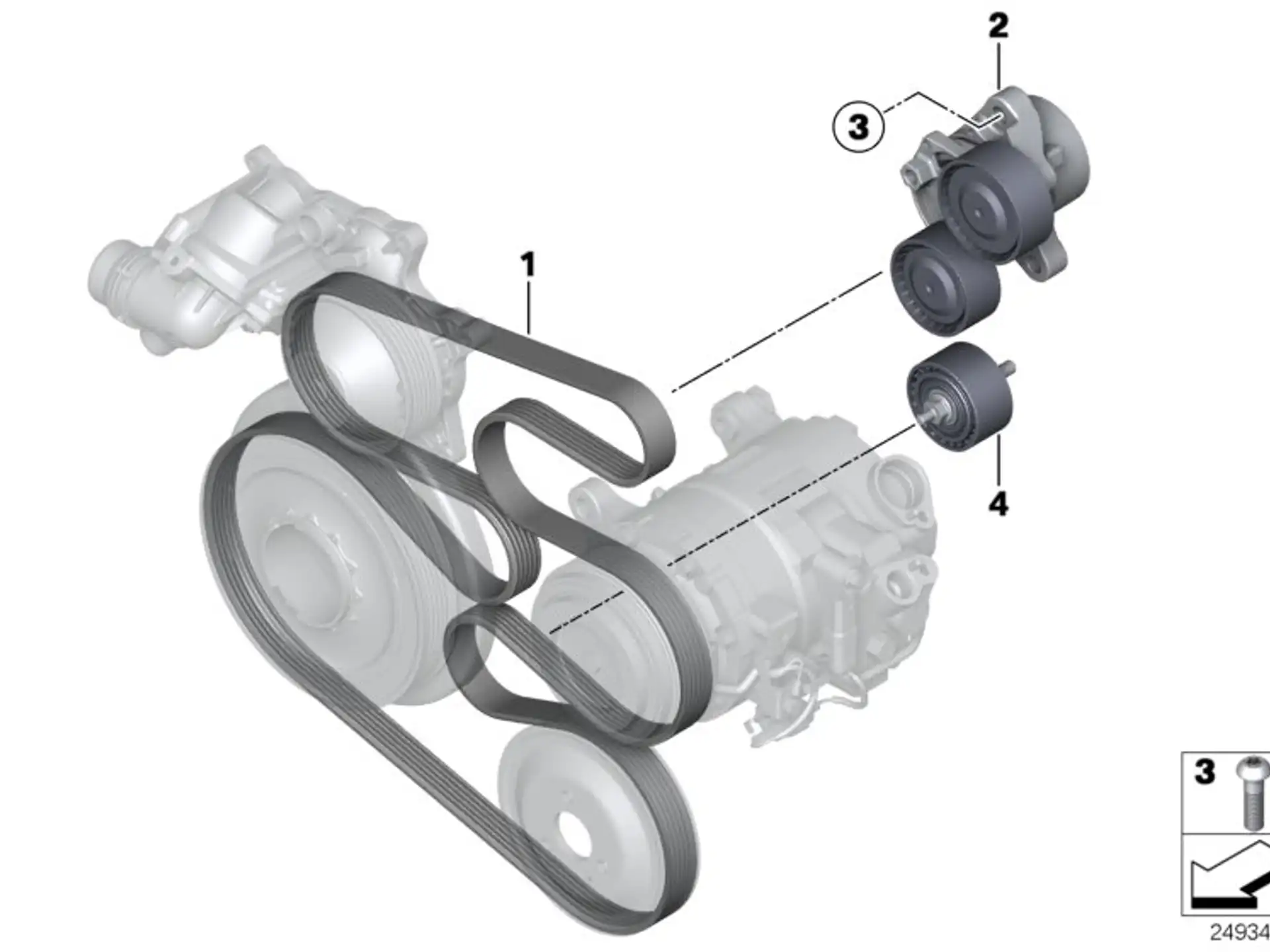 BMW Umlenkrolle E70 E71 F01 F02 F06 F07 F10 F11 F12 F13 F15 F16 11288511737