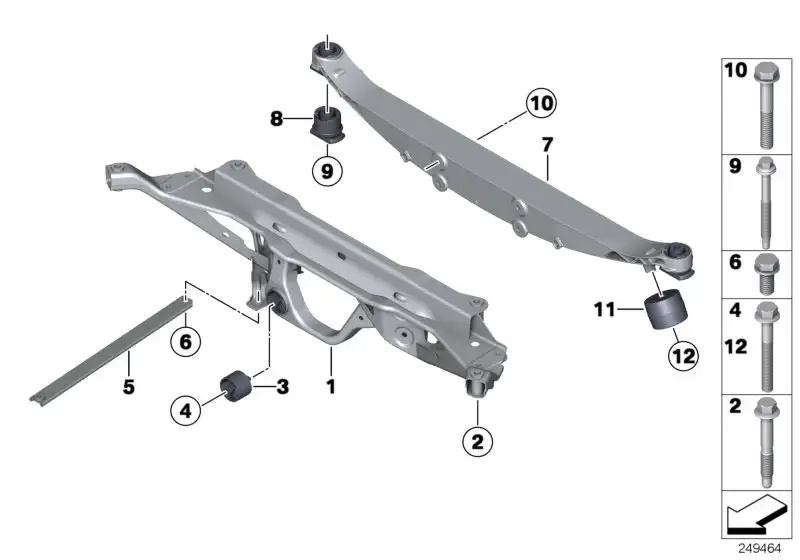 BMW Gummilager R60 R61 33309804479