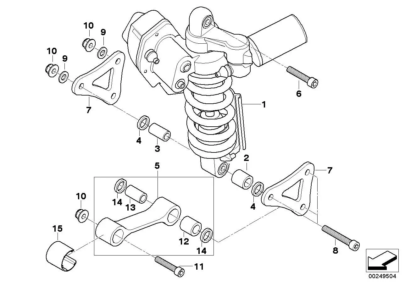 BMW Federbein hinten K40 33537701728