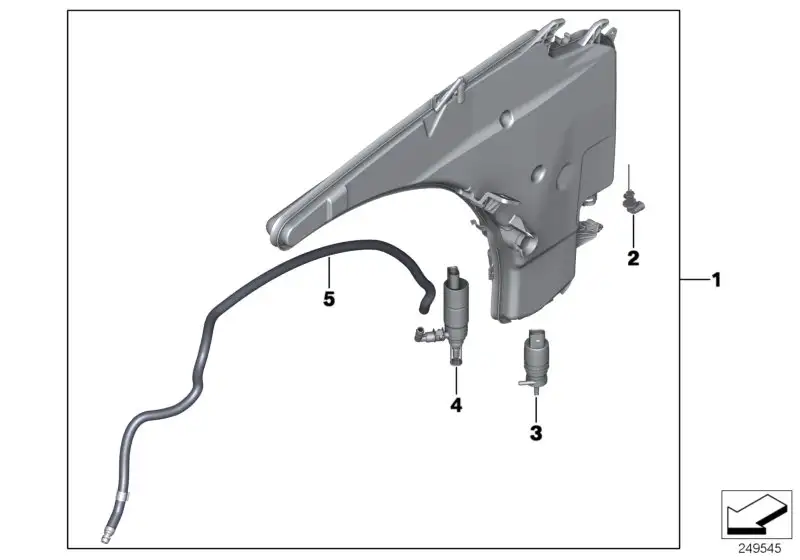 BMW Behälter Scheibenwaschanlage E82 61678051590