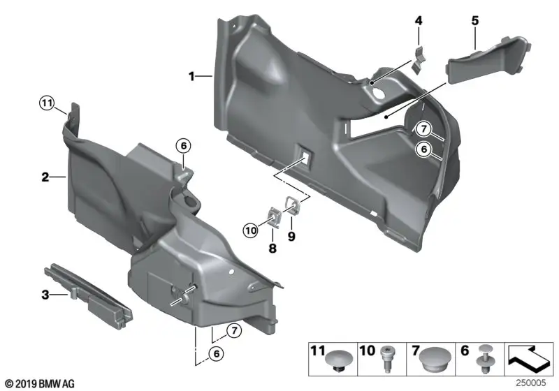 BMW Abdeckung links 51487292045 - Bildposition 04