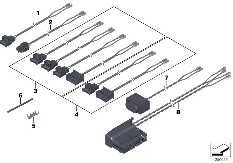 BMW Rep.-Kabel Airbagsystem F01 F02 F04 F06 F07 F10 F11 F12 F13 F