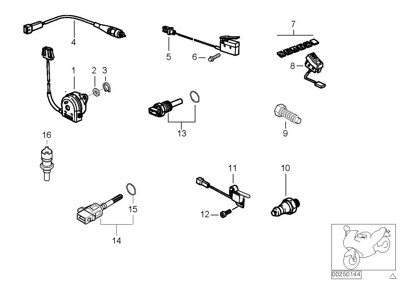 BMW Schalter ABS R13 61317652166 - Bildposition 08